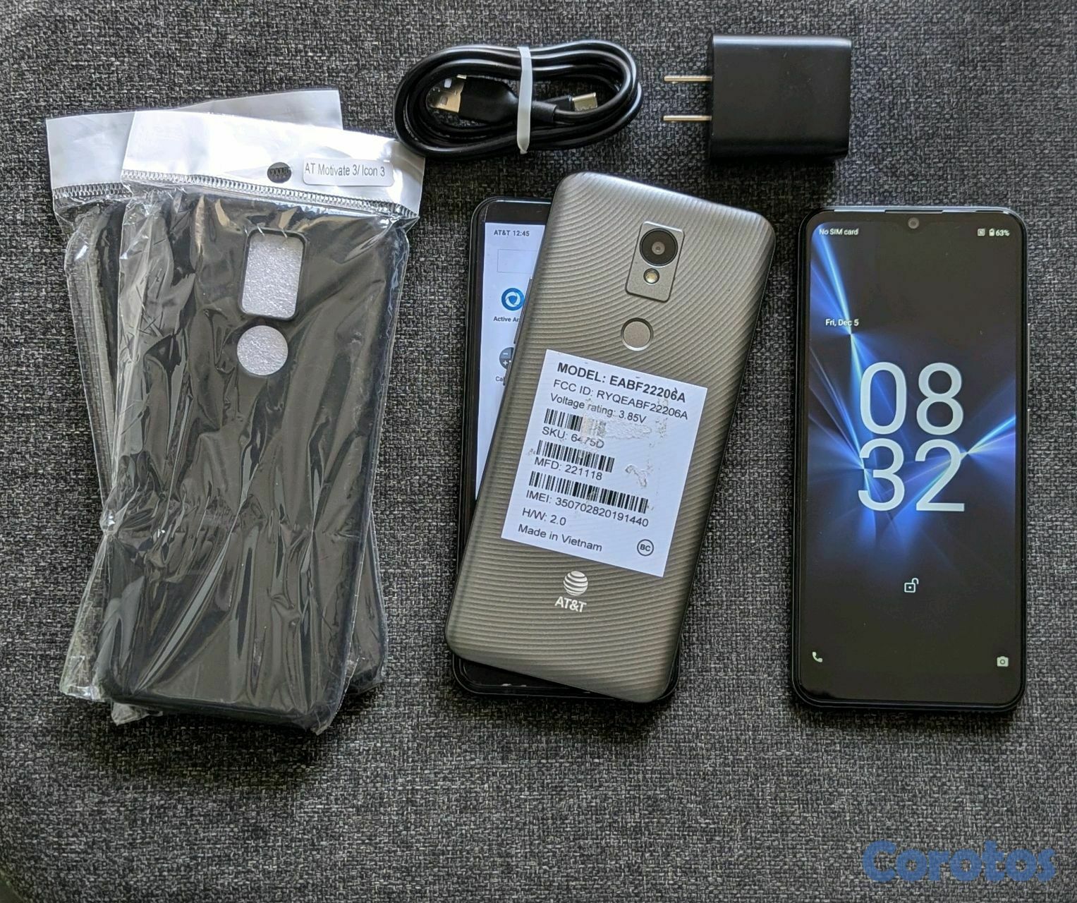 celulares y tabletas - At&t Motívate Max 32GB, 3ram Android 12 incluye cover  1