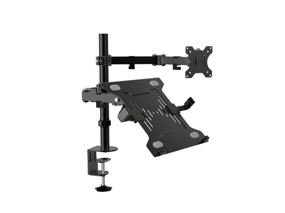 computadoras y laptops - SOPORTE PARA MONITOR Y LAPTOP KLIPX, (15.6" LAPTOPS) - (13 TO 32" MONITOR)