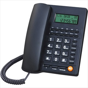 celulares y tabletas - Teléfono fijo de escritorio con cable y botón grande para Family Office y Hotel 3