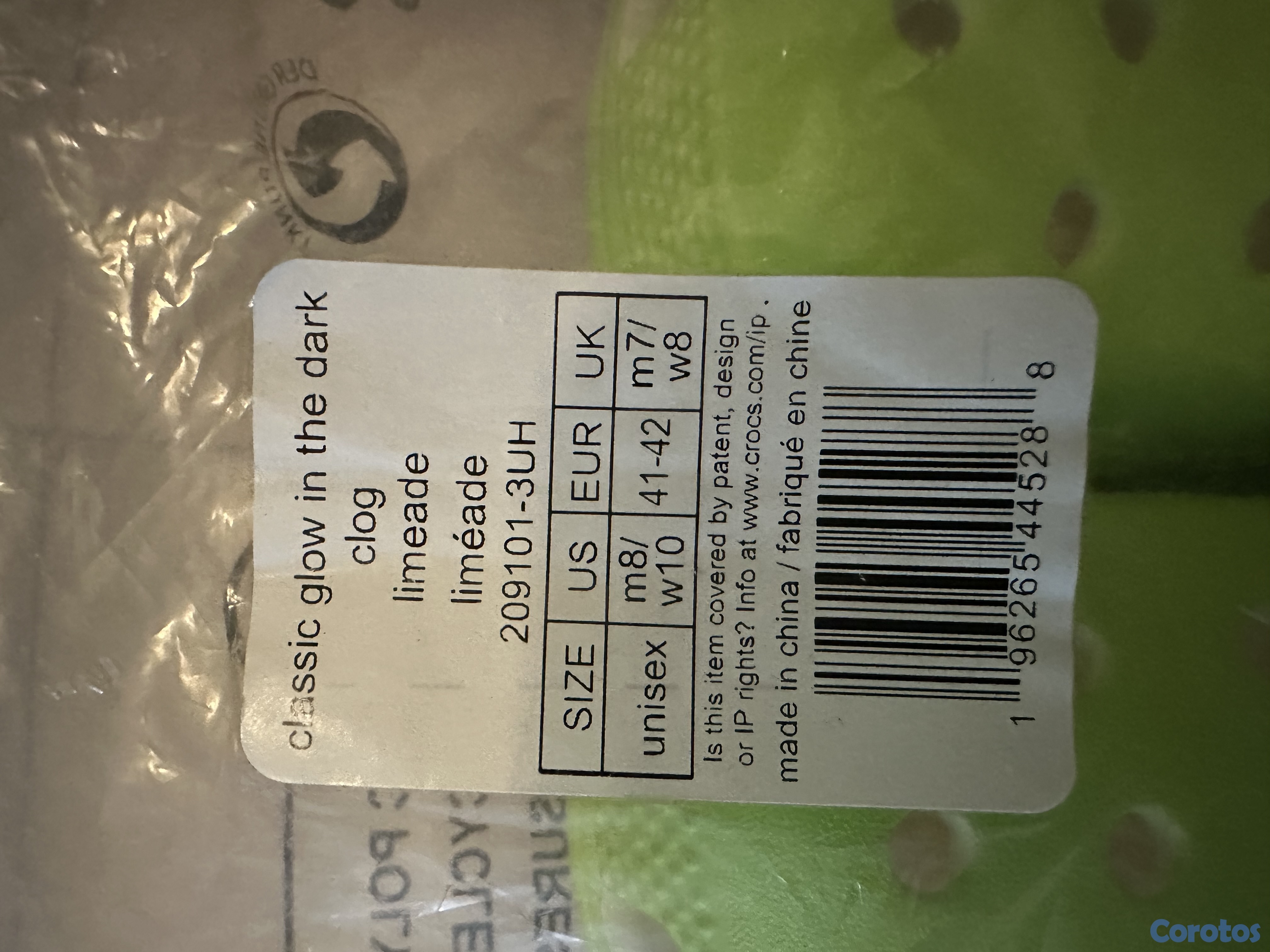 zapatos unisex - Suecos Crocs que al recargarse con luz artificial. 6