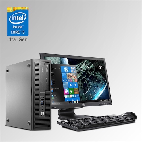 computadoras y laptops - PC Completa HP Core i5 de 4ta gen / 8gbram / 500gbdisco / Monitor Widescreen