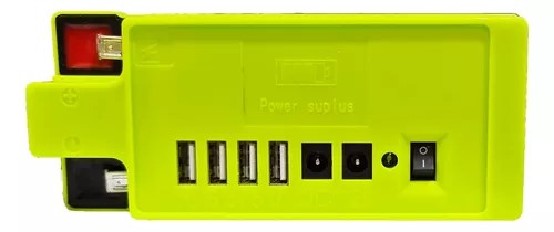 plantas e inversores - Bateria solar recargable 12v con conectores usb, i 0