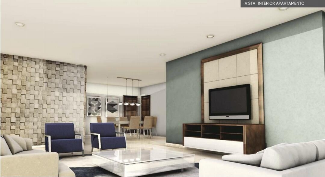 apartamentos - Apartamento a estrenar en venta #24-1124 balcón, 3 dormitorios, vigilancia. 2