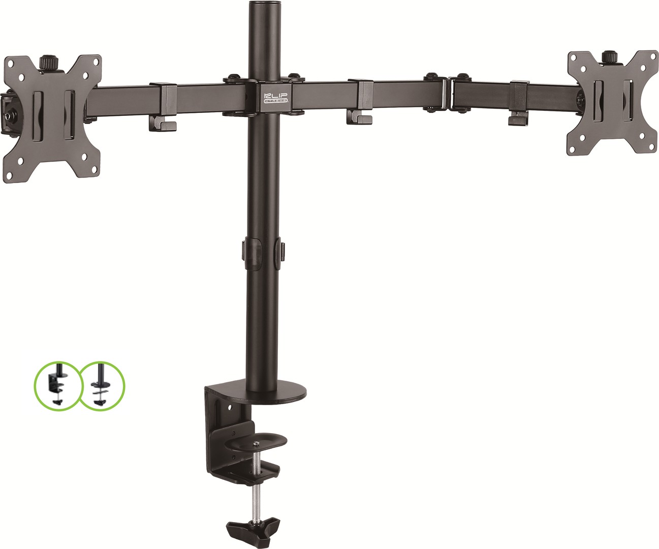 computadoras y laptops - SOPORTE PARA MONITOR LCD KLIPX DOBLE, PARA DOS MONITORES,13-32" 0