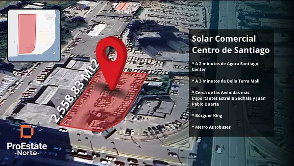solares y terrenos - Terreno Comercial en Venta en Av. Juan P. Duarte – 2,558 m² 4