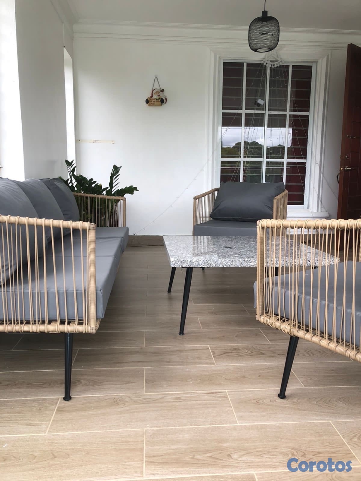 decoración y accesorios - silla Acapulco en mimbre  2