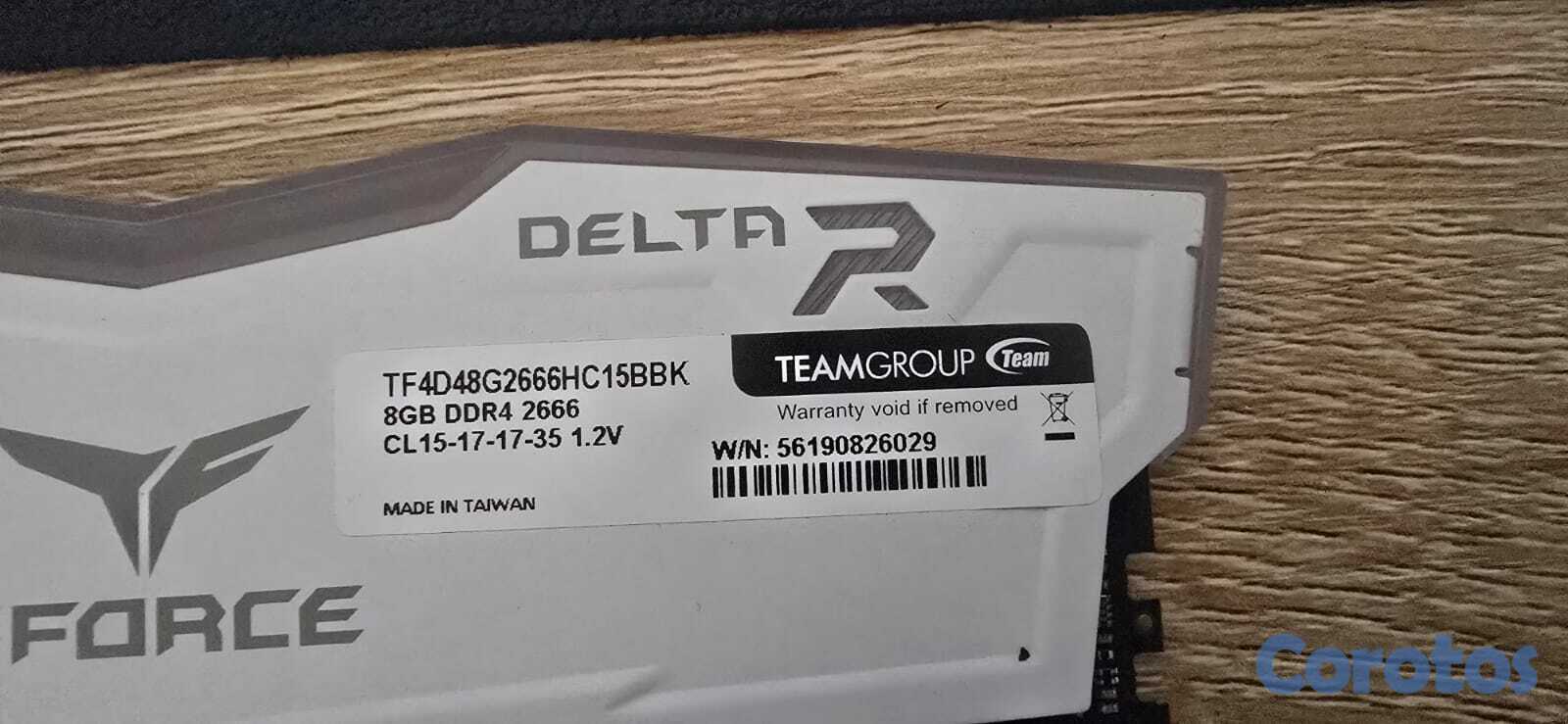 computadoras y laptops - T-Force Delta RGB (2x8gb) Memoria Ram DDR4 3