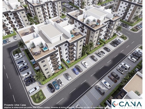 apartamentos -  Casas y Apartamentos en Punta Cana con Diez Mil Metros de Área Social