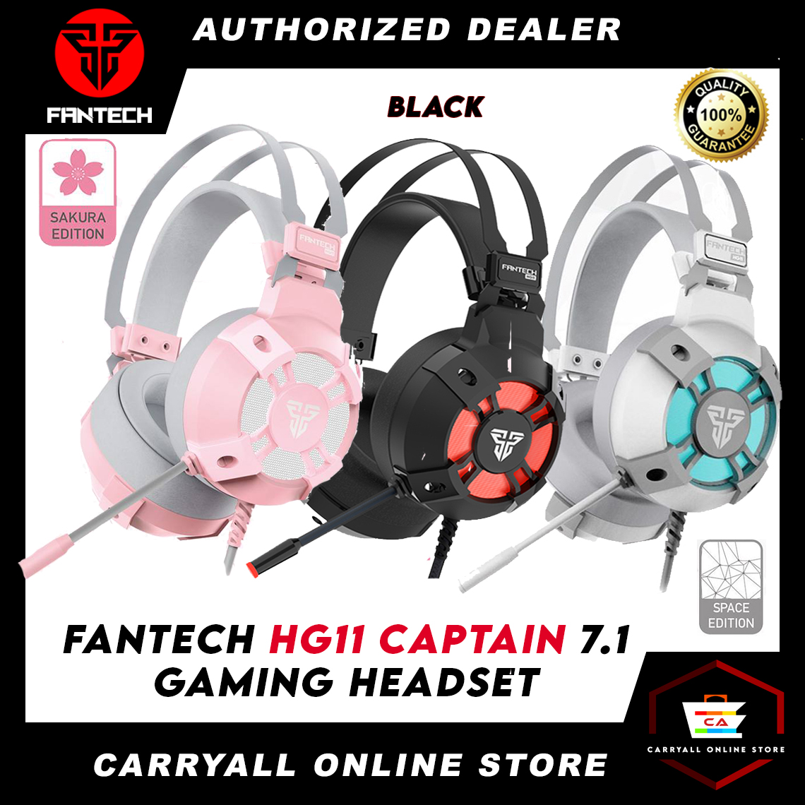 computadoras y laptops - AUDIFONO CON MICROFONO FANTECH  PRO GAMING, 7.1 SOUNDROUND,MICROFONO  0