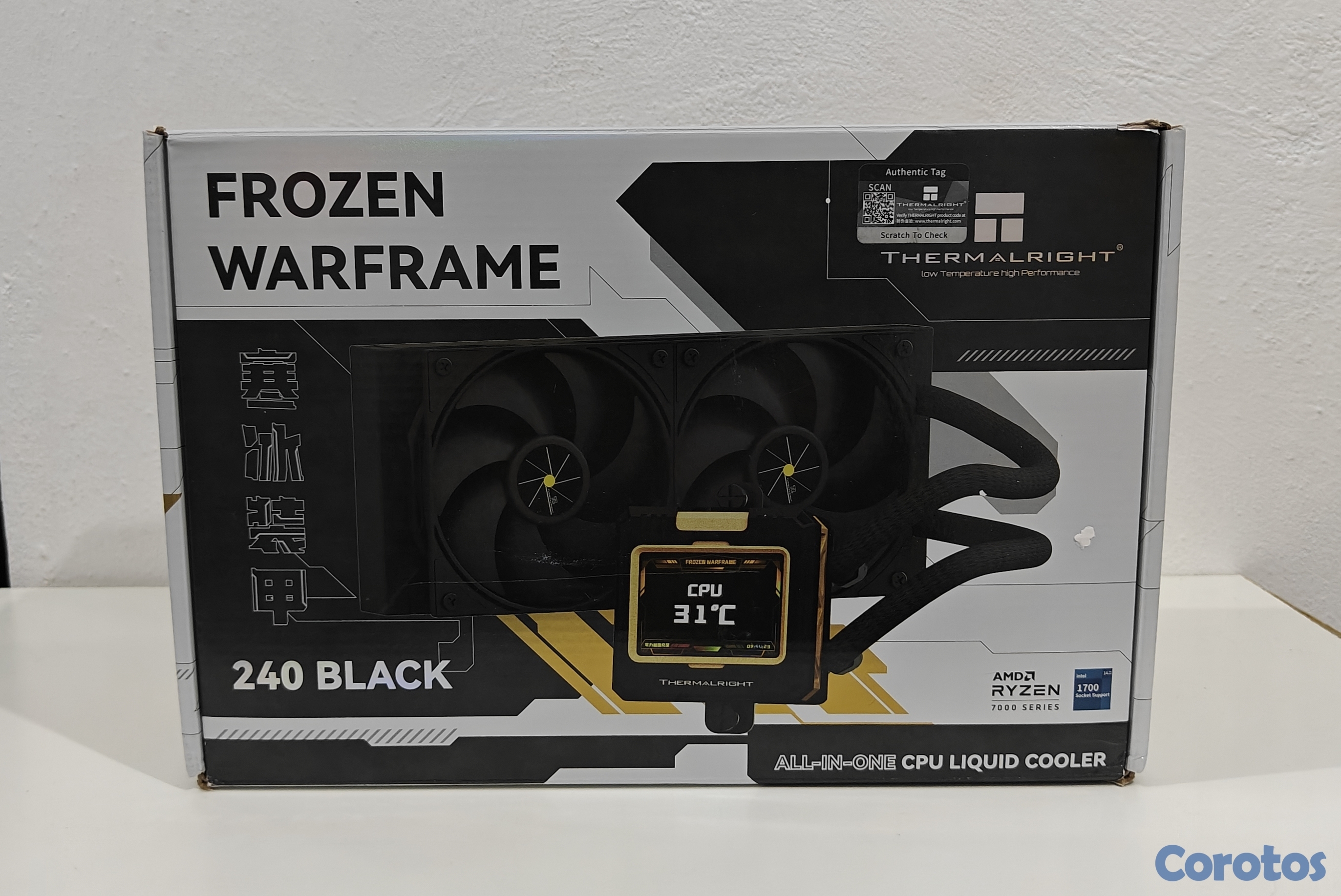 computadoras y laptops - ▶️ Thermalright Frozen Warframe 240mm Black ARGB Water Liquid with LCD 1