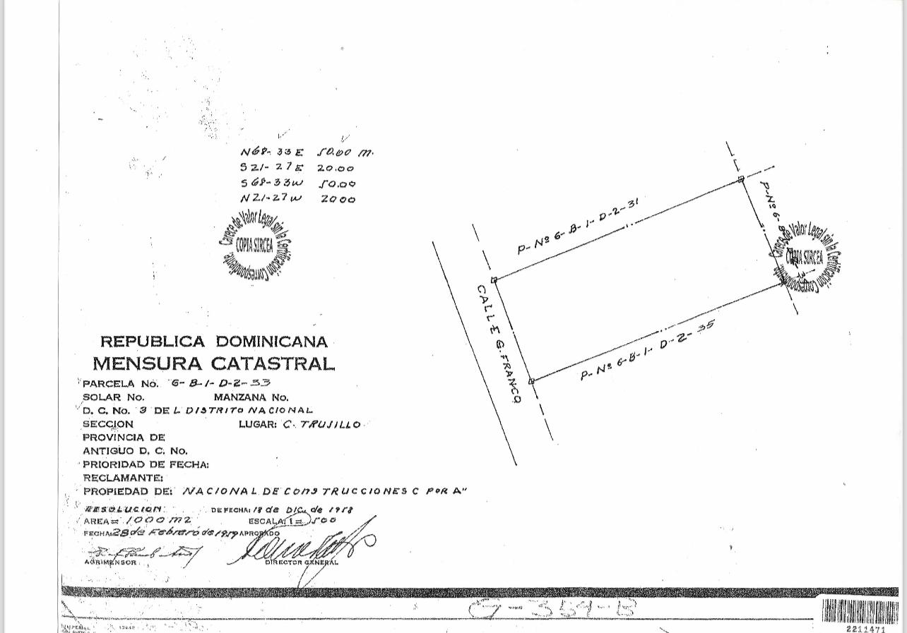 solares y terrenos - Venta terreno residencial comercial corporativo Naco Santo Domingo 1