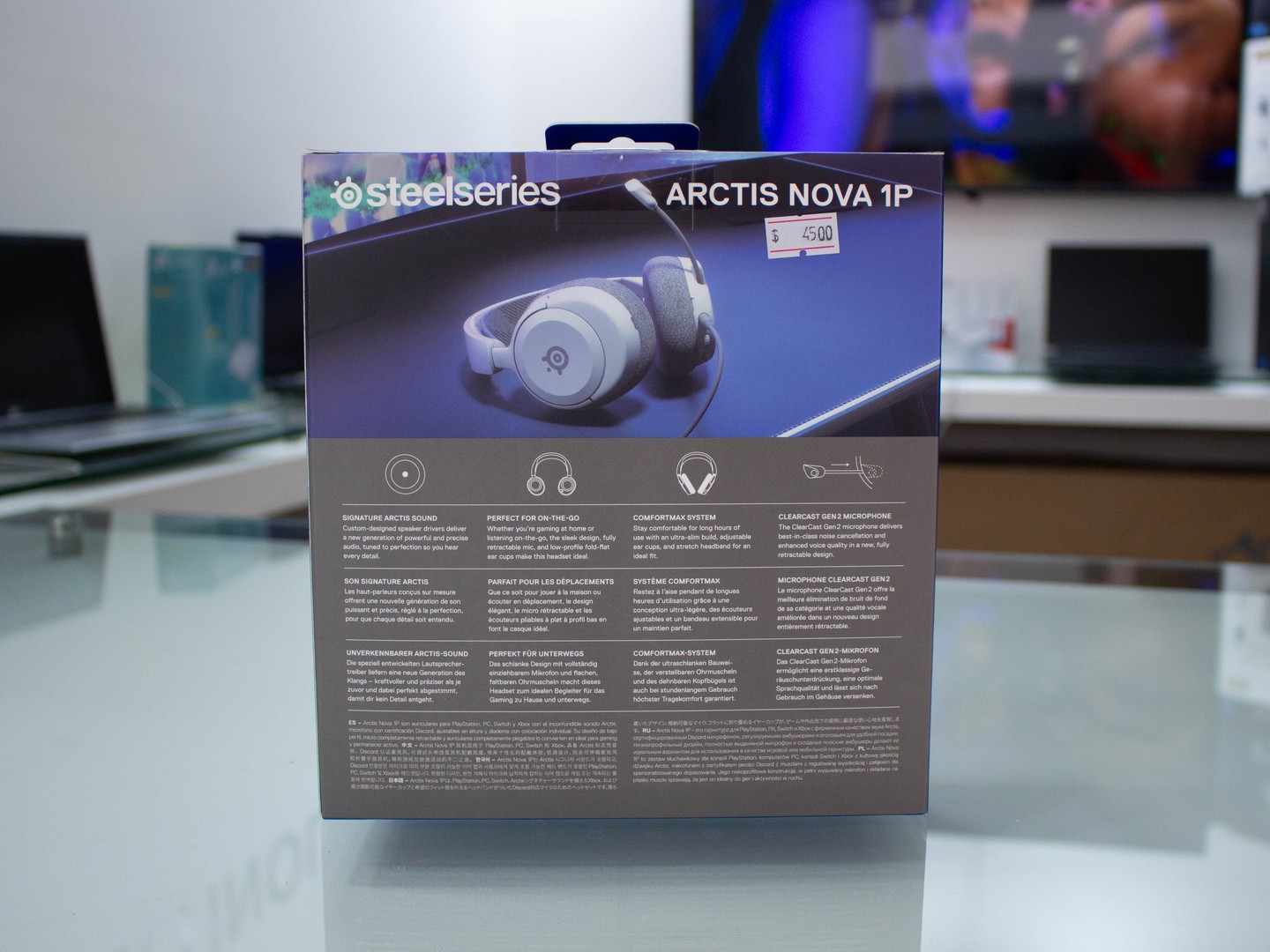 camaras y audio - Headset SteelSeries Arctis Nova 1P Gris Wired/Audio espacial 360 1