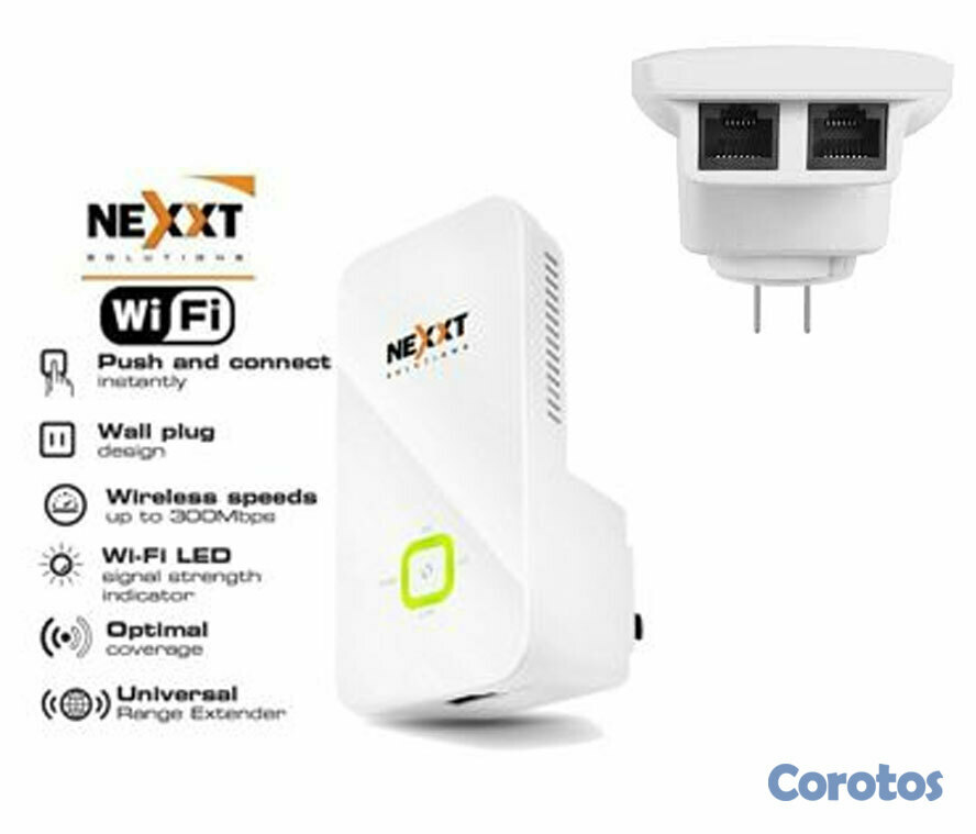 computadoras y laptops - REPETIDOR NEXXT KRONOS 301 ,DIRECTO A LA PARED WIRELESS AP, RANGE EXTENDER 1