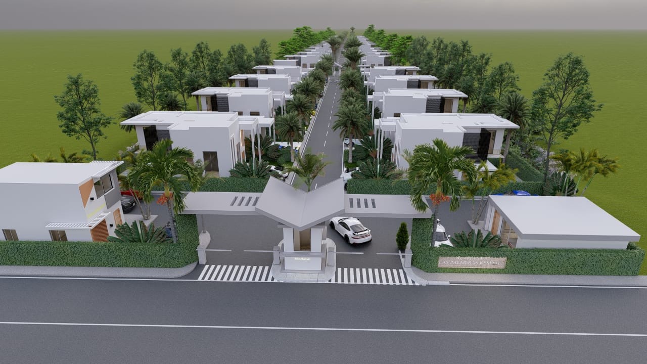 casas - Casas de 2 Habs. En Bávaro con piscina incluida a solo 5 minutos de Downtown.