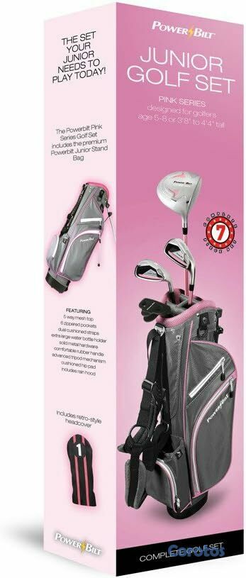 Artículos Deportivos - Juego de palos de golf junior para niños PowerBilt 3