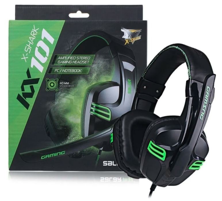 otros electronicos - Audifonos con Microfono KX 101 SHARK Headset Auriculares Gamin Gamer PC cascos 2