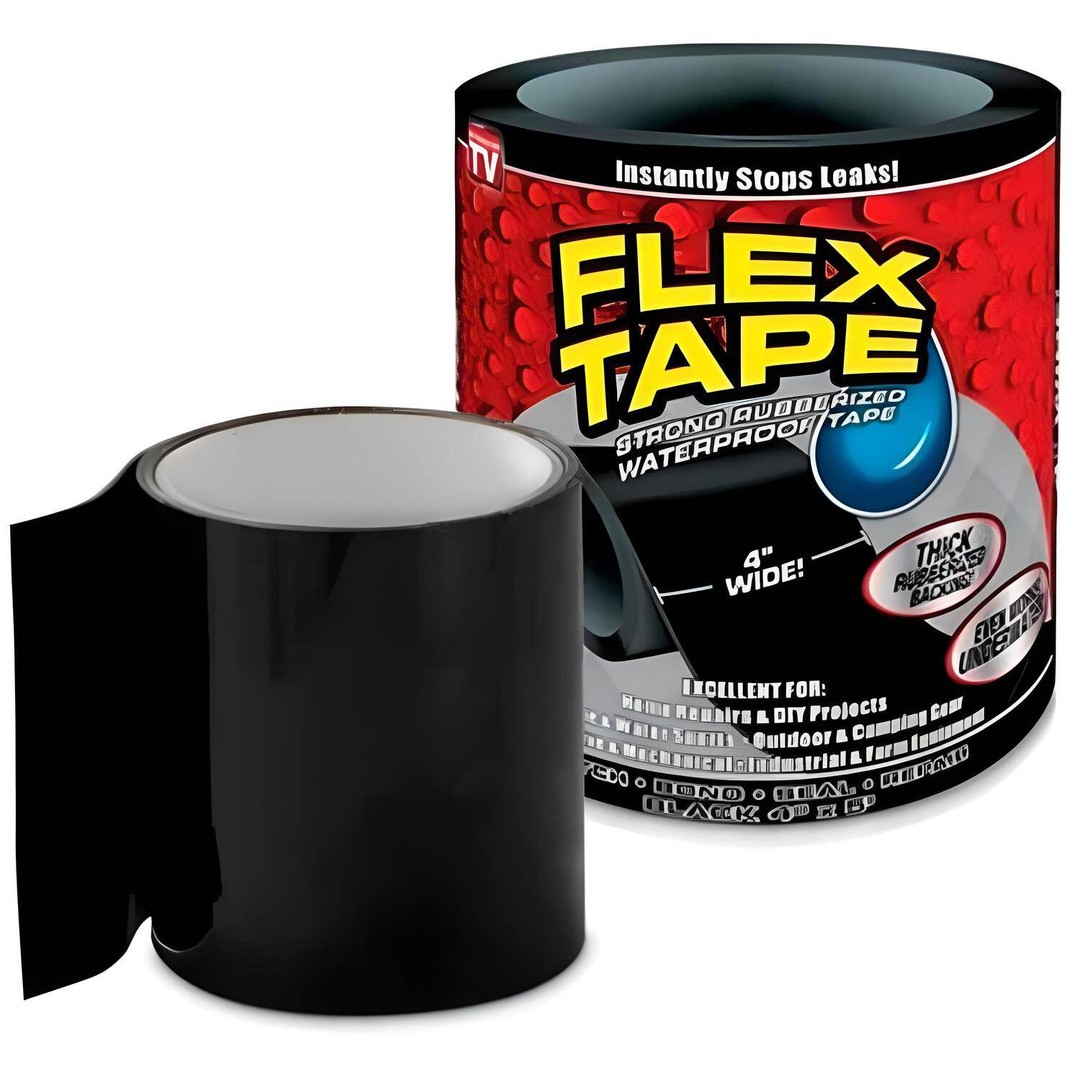 herramientas, jardines y exterior - Flex tape 4" 10.2 cm Ancho x 5 pies 1.5 metros cinta impermeable  flexible