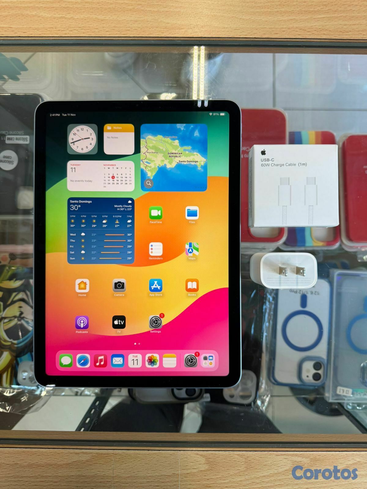 celulares y tabletas - ipad air 4th gen sky blue 64 GB 10.9''  WIFI. **So 1