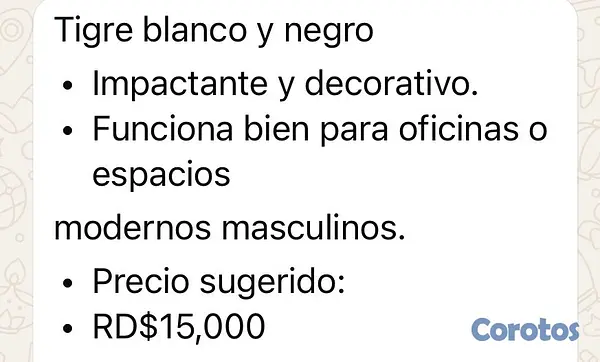 decoración y accesorios - cuadro de  tiguere  2