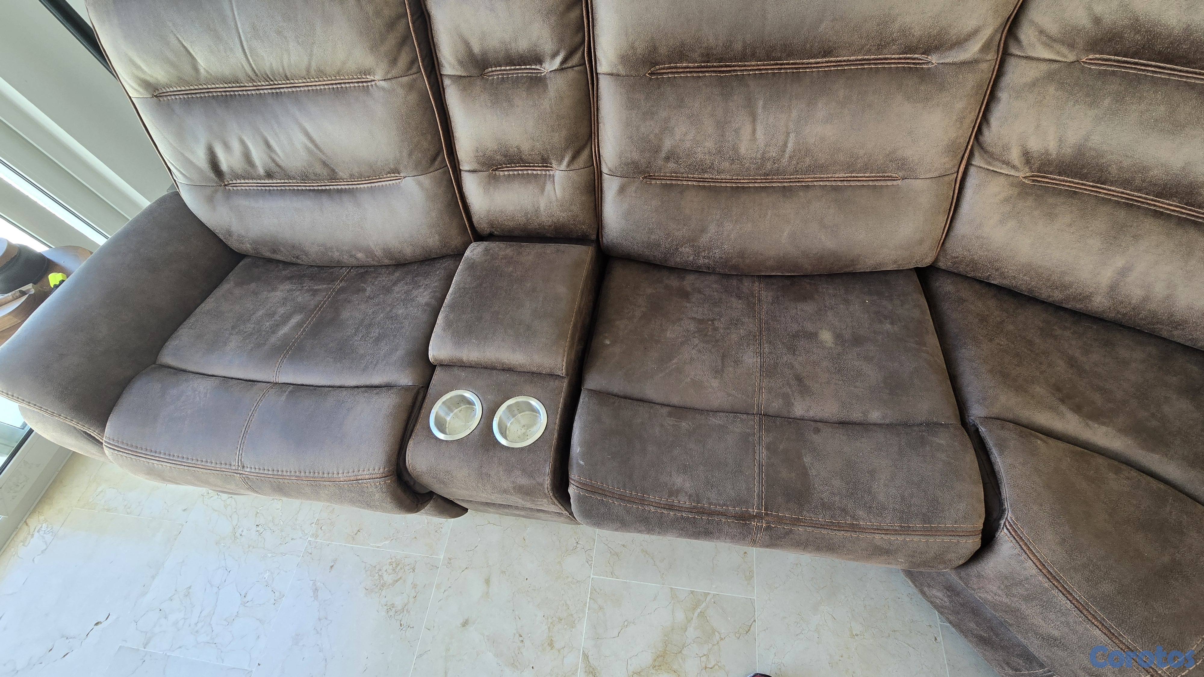 muebles y colchones - Juego sofa seccionado reclinables 4