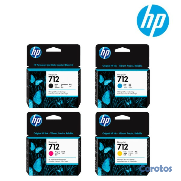 impresoras y scanners - CARTUCHOS ORIGINALES HP 712 PARA PLOTTERS ,DESIGNJET EN TODOS LOS COLORES   1