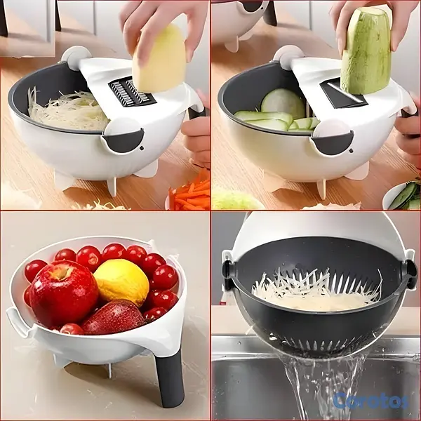 cocina - Cortador de Verduras 9 en 1 – Rallador, Pelador Es 3