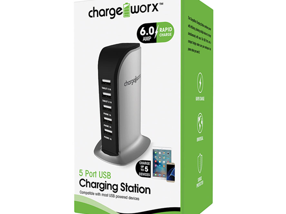 computadoras y laptops - CARGADOR USB DE 5 PUERTOS (6.0AMP) CHARGING STATION 1