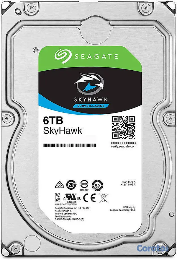 computadoras y laptops - DISCO DURO SEAGATE SKYHAWK 6TB PARA DVR $8,500 2