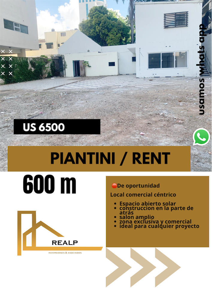 oficinas y locales comerciales - Amplio local comercial en Piantini 0