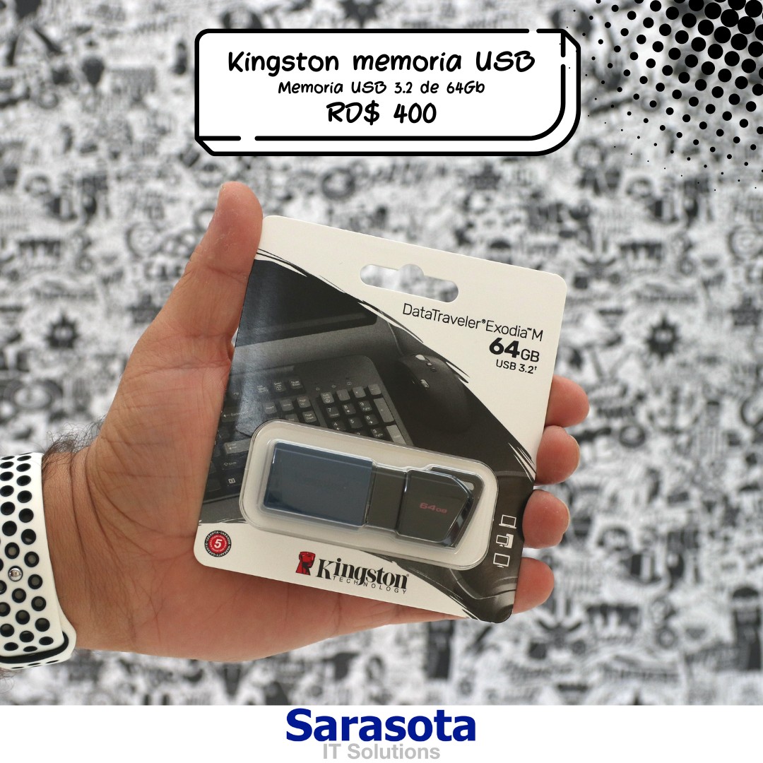 accesorios para electronica - Memoria Kingston USB Gen 3.2 de 64Gb