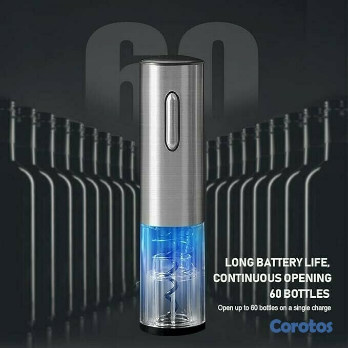 cocina - DESTAPADOR DE BOTELLA DE VINO RECARGABLE‎ 3