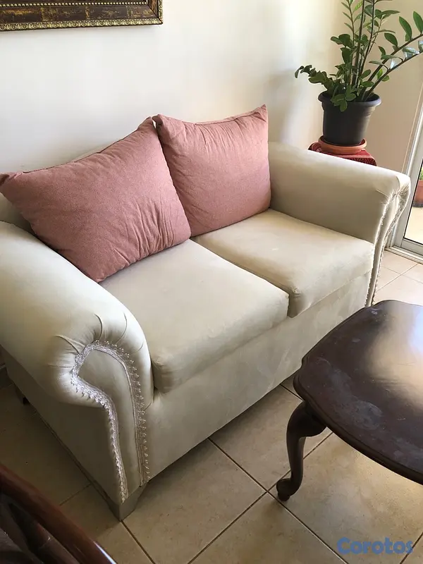 muebles y colchones - mueble con mesa en caoba en excelente condiciones  4