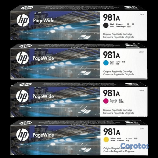 impresoras y scanners - CARTUCHO HP 981A EN TODOS LOS COLORES  PRINT CARTRIDGE - 1 X PIGMENTED  2