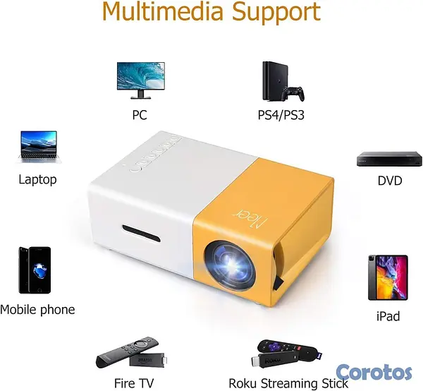 otros electronicos - Mini proyector,de película portátil, con control video beam, projector led 5