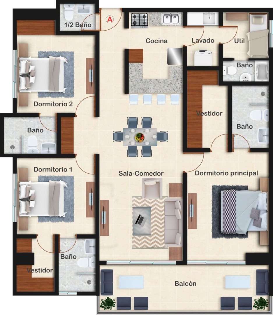 apartamentos - Apartamentos en Bella Vista con Piscina y Gimnasio- Apartamentos en Bella Vista 3