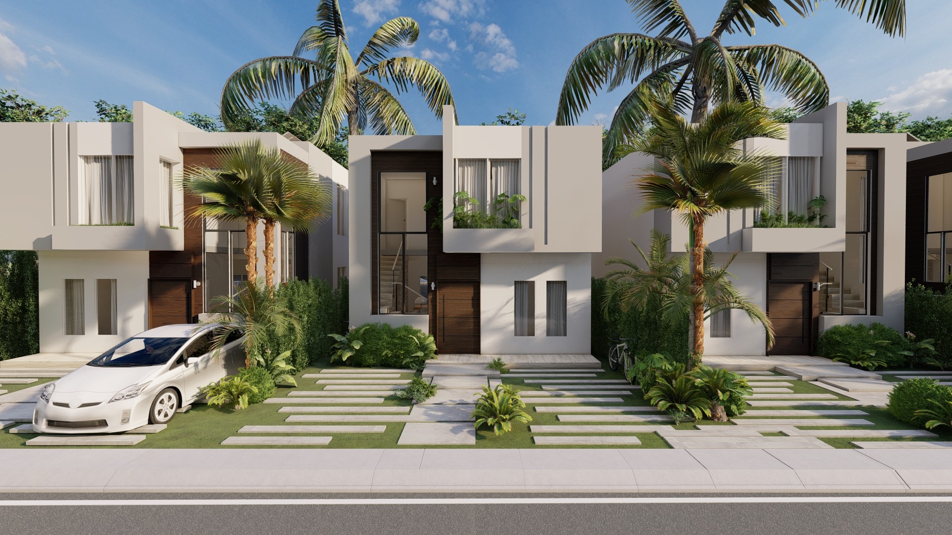 casas - Eco Avalon, venta de casas económicas  Cerca de Downtown Punta Cana, Con terraza