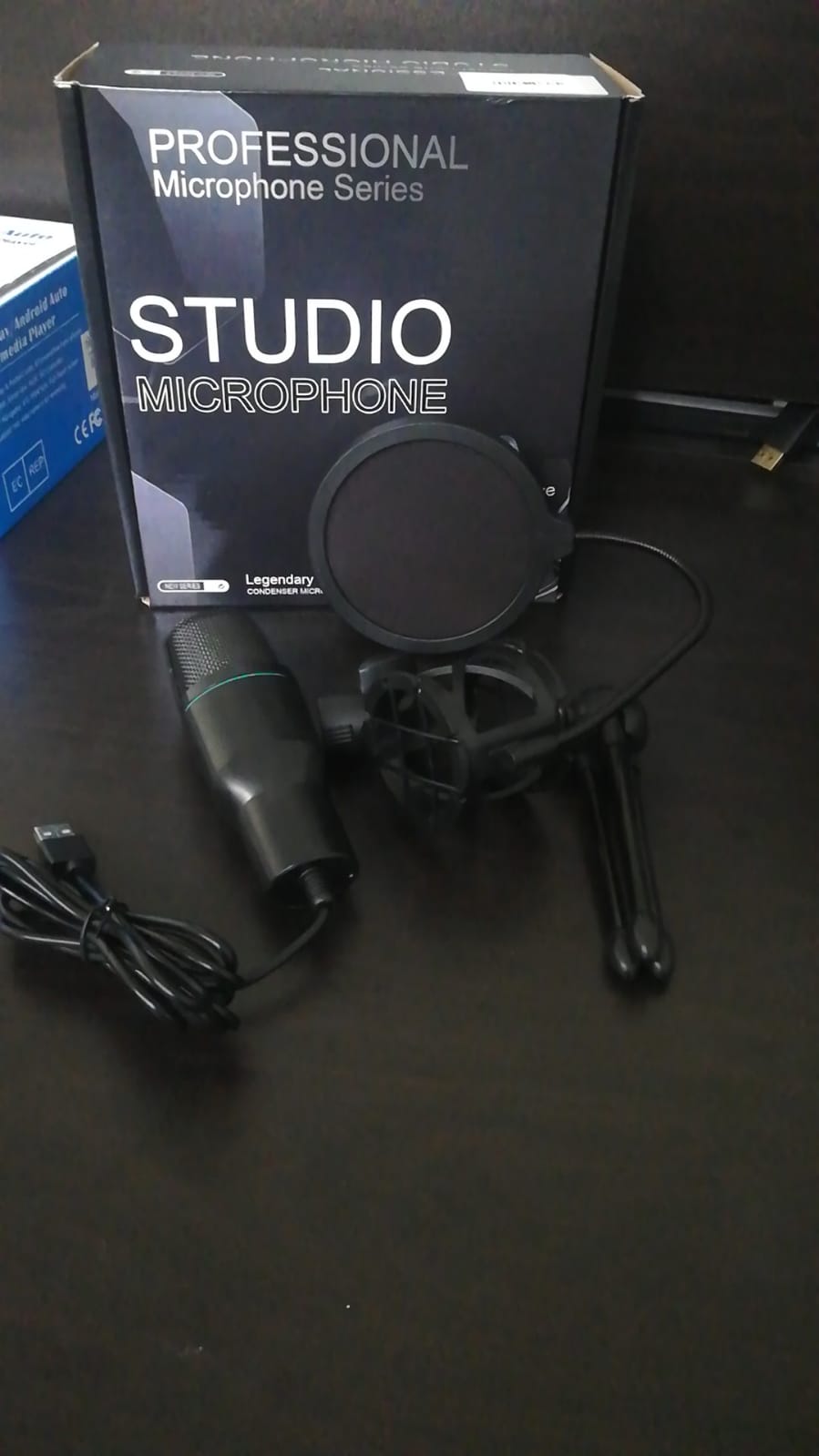 camaras y audio - KIT DE MICRÓFONO DE CONDENSADOR PARA MESA PJ-24  0