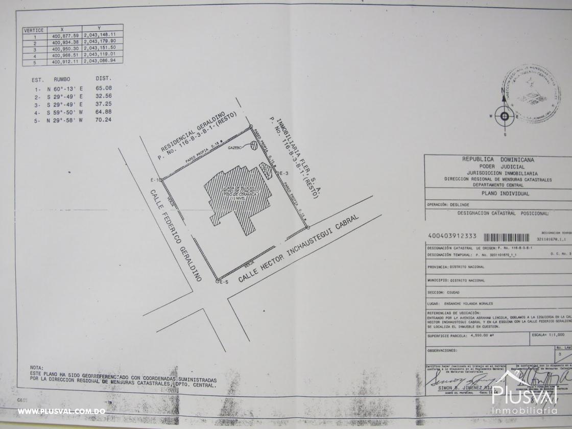 solares y terrenos -  Solar en Venta, Piantini 