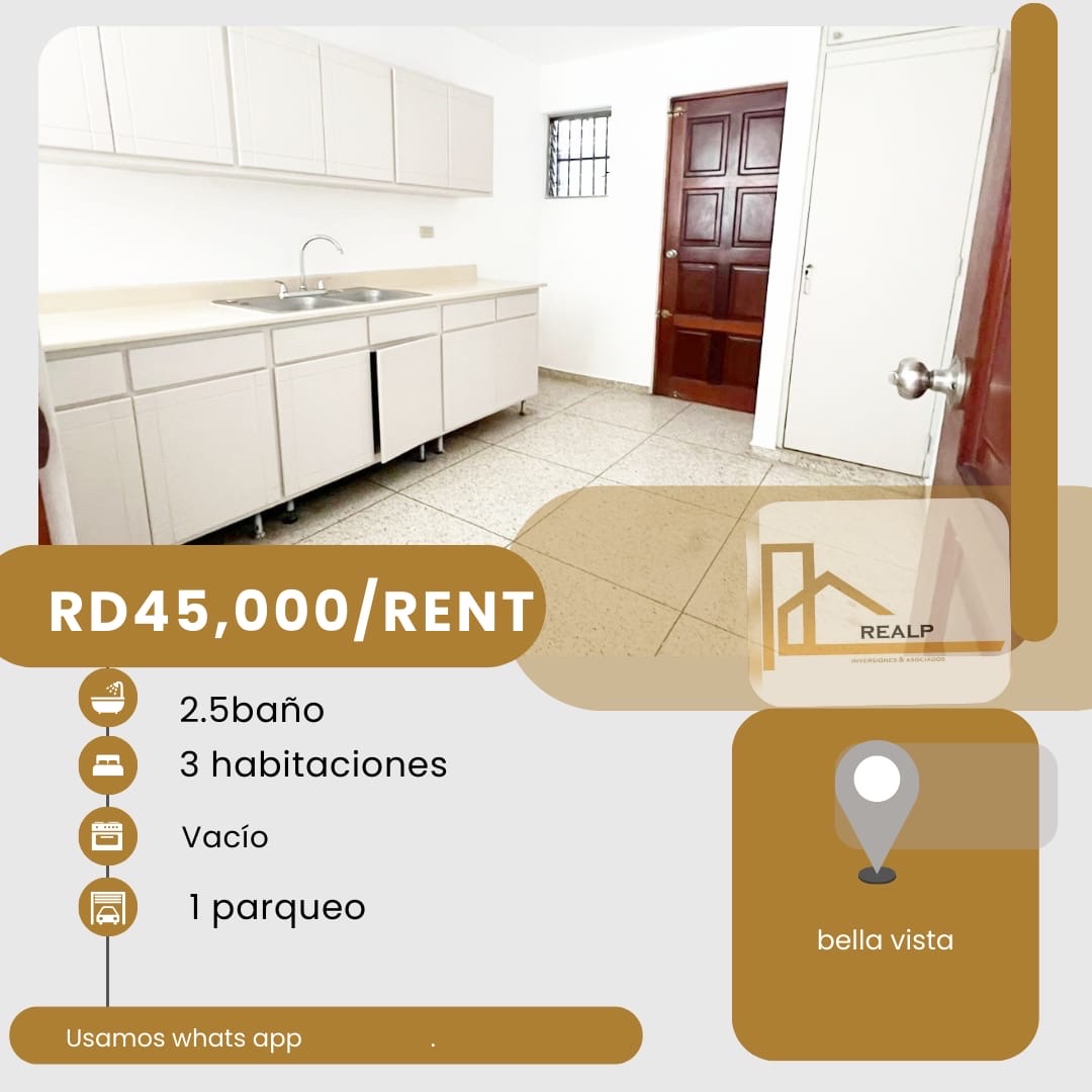 apartamentos - hermoso apartamento en zona céntrica en bella vista 