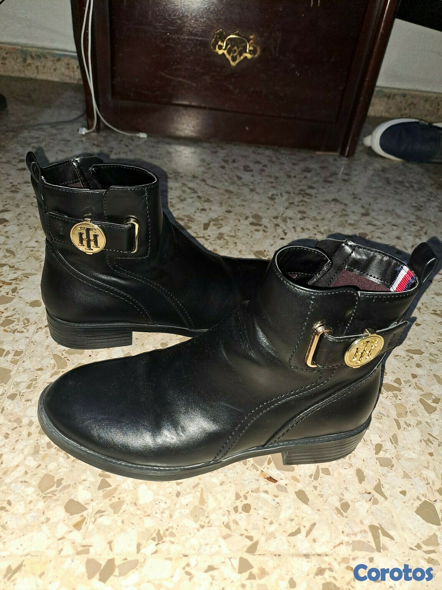 zapatos para mujer - Botas Negra 7  tommy hilfiger de mujer 1