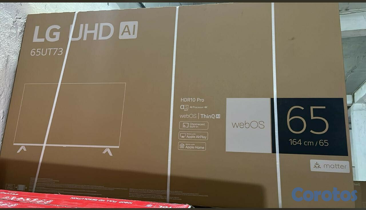 tv - SMART TV LG DE 65 UT7300 PULGADAS UHD AI 4K 2025 CON CONTROL MAGICO #NUEVA.
