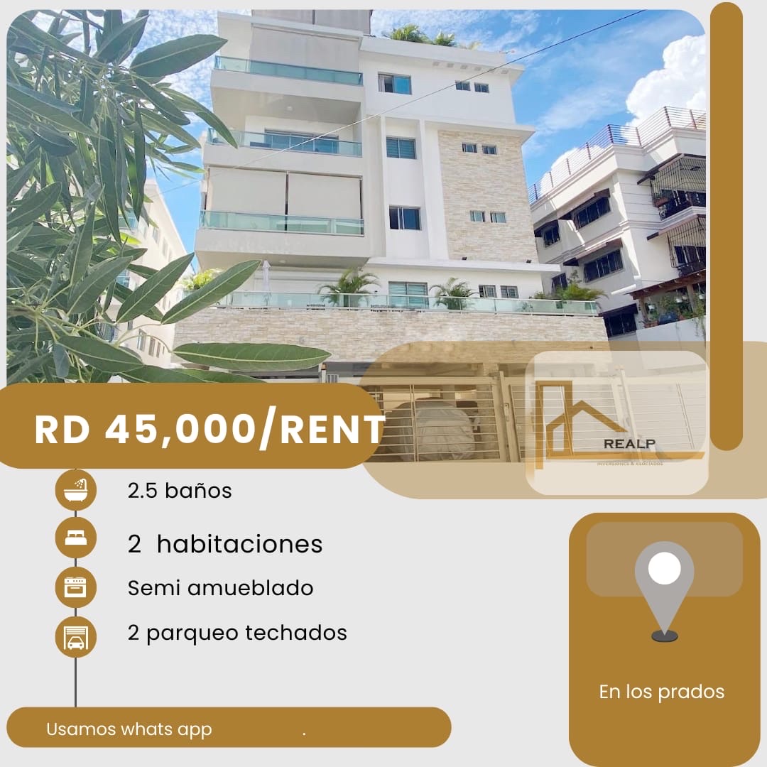 apartamentos - hermoso apartamento en zona céntrica los prados 