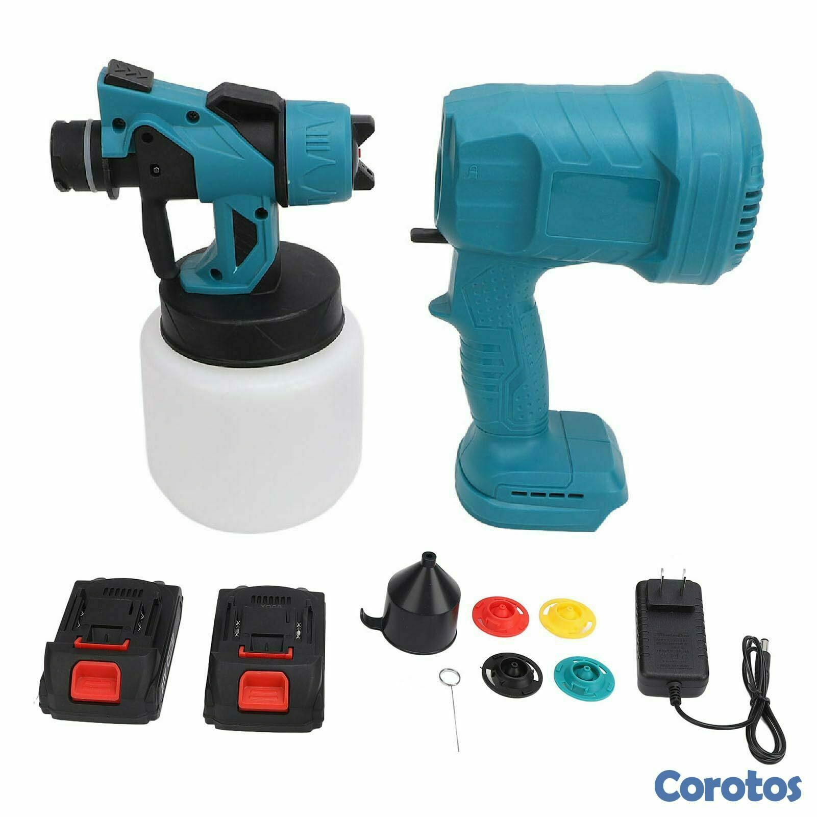 herramientas, jardines y exterior - PISTOLA DE PINTAR INALAMBRICA 2 BATERIA 48V 1