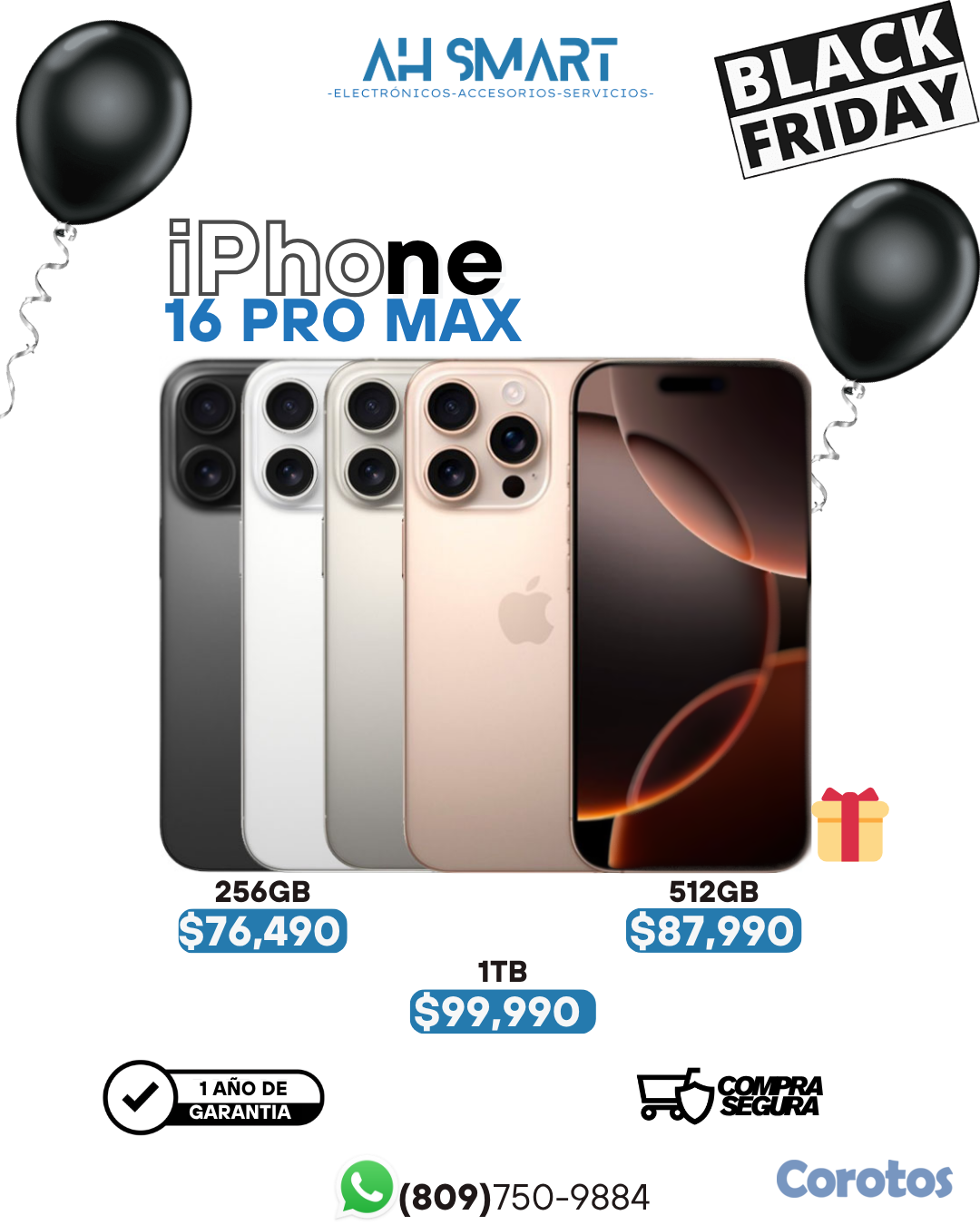 celulares y tabletas - iPhone 16 Pro / 16 Pro Max 256GB 512GB Sellados 2