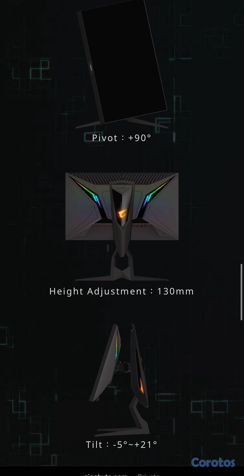 consolas y videojuegos - GAMING MONITOR AORUS FI25F 2