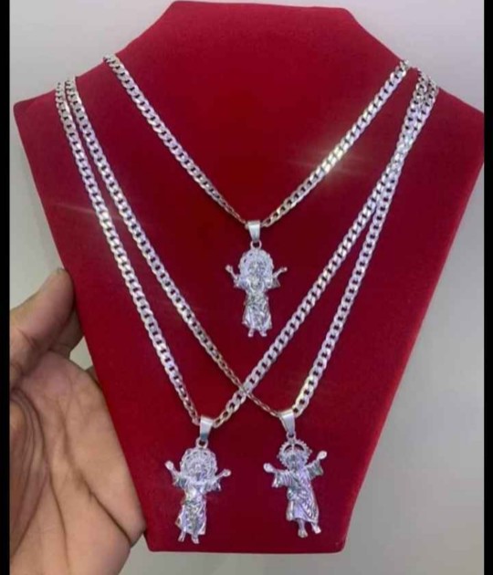 joyas, relojes y accesorios - Cadena de plata con divino niño