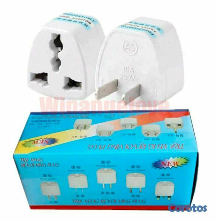 accesorios para electronica - Adaptador de corriente enchufe europeo a americano 1