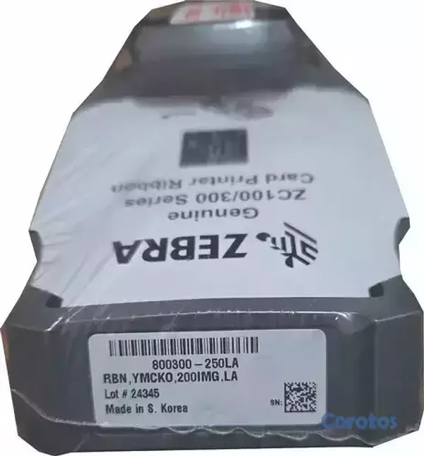 impresoras y scanners - CINTA ORIGINAL ZEBRA PARA IMPRESORA DE TARJETAS ZE 2