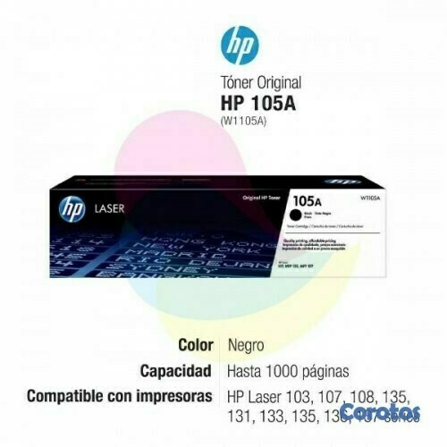 impresoras y scanners - TONER HP 105A - W1105A TOTALMENTE ORIGINAL EN ESPECIAL  1