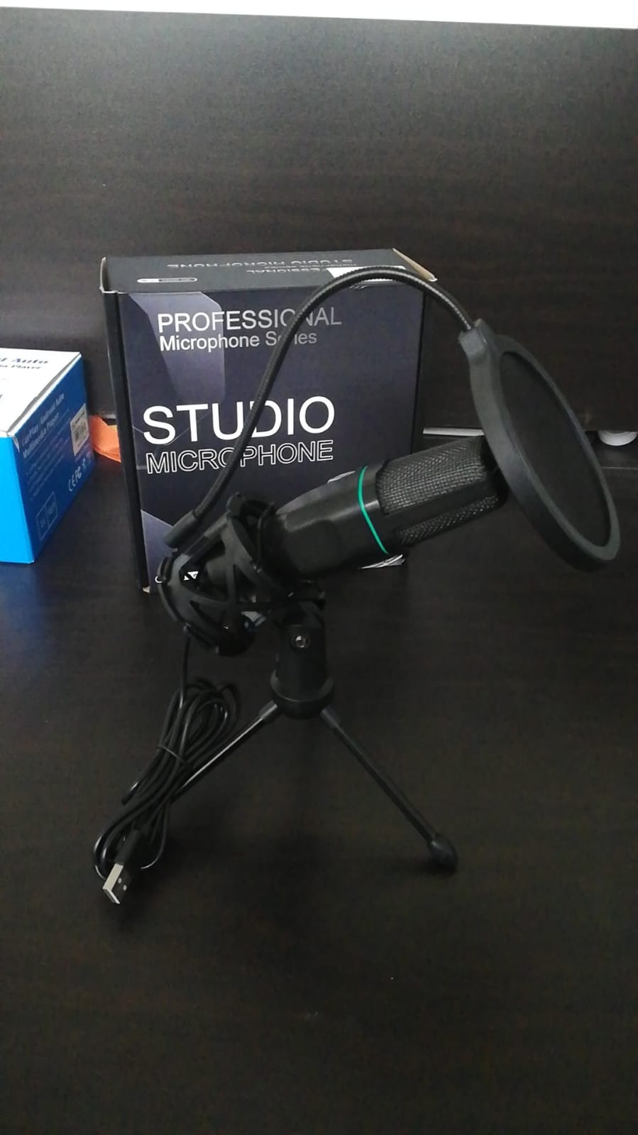 camaras y audio - KIT DE MICRÓFONO DE CONDENSADOR PARA MESA PJ-24  1